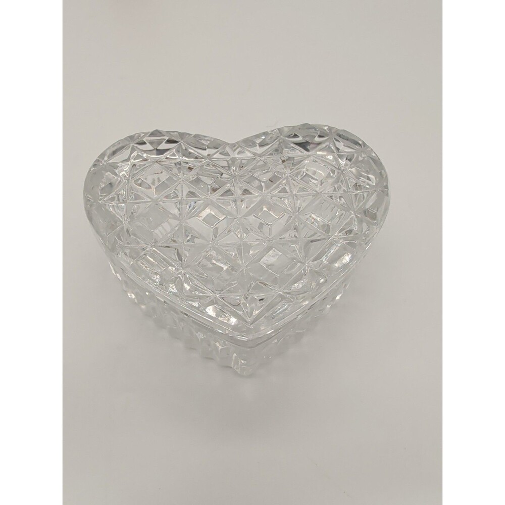 Germany Tritschler Winterhalder Bleikristall Lead Crystal 24% Heart Trinket Box